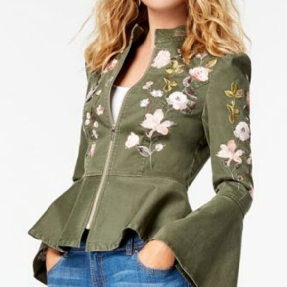 INC International Concepts Dresses & Skirts - Jacket Army Green